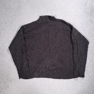 Modern Citizen Sweater Womens XL Gray Mock Neck Ribbed Long Sleeve Pullover
